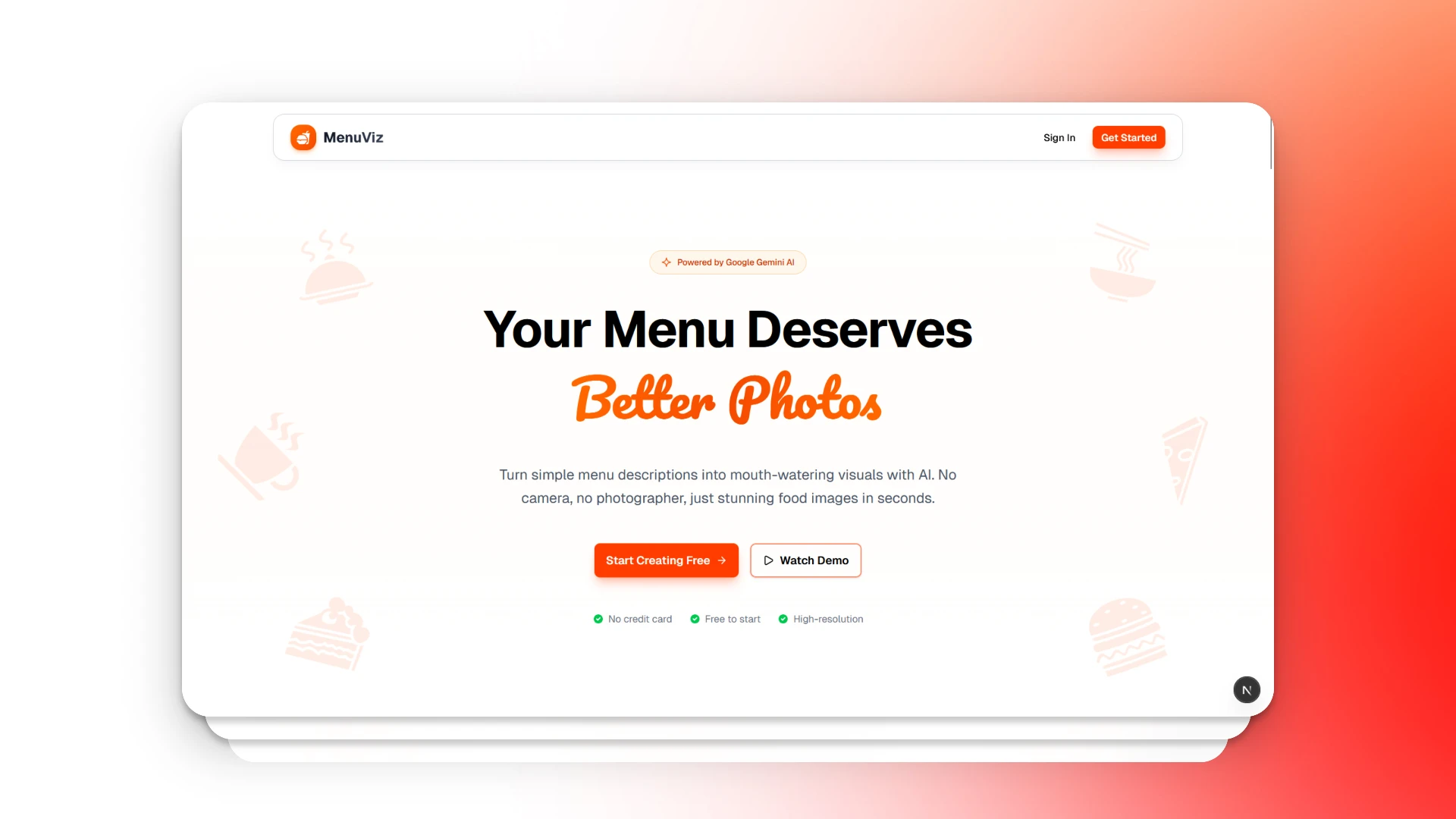 MenuViz Demo Thumbnail